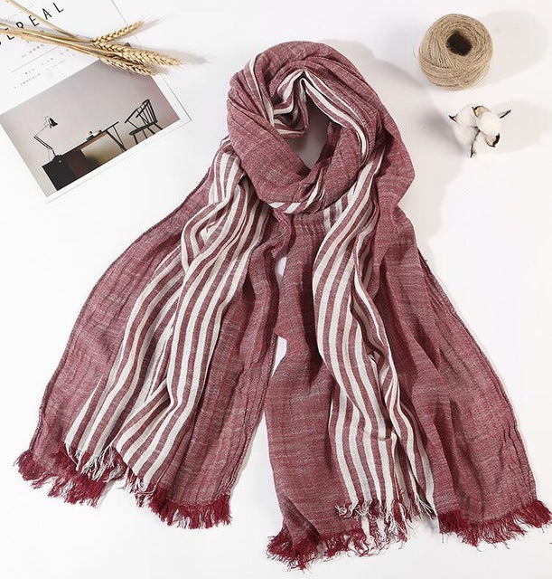 Silk embroidered scarf