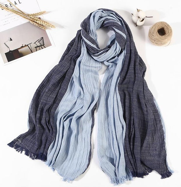 Silk embroidered scarf