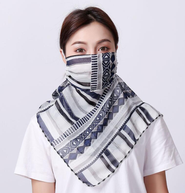 Iris Bloom Lightweight Neck & Face Scarf – Soft Breathable Wrap