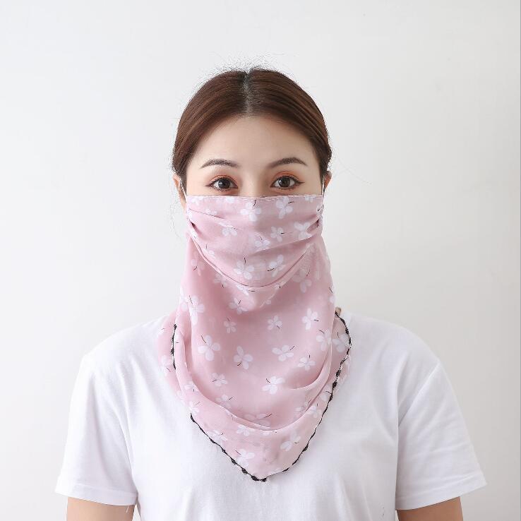 Iris Bloom Lightweight Neck & Face Scarf – Soft Breathable Wrap