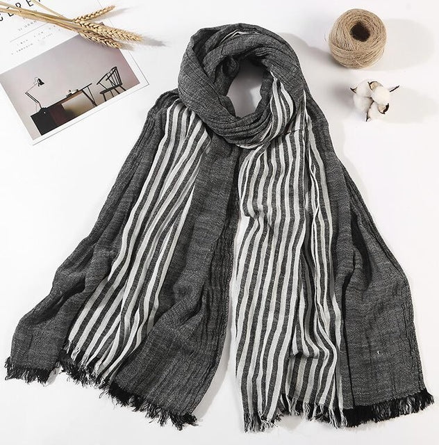 Silk embroidered scarf