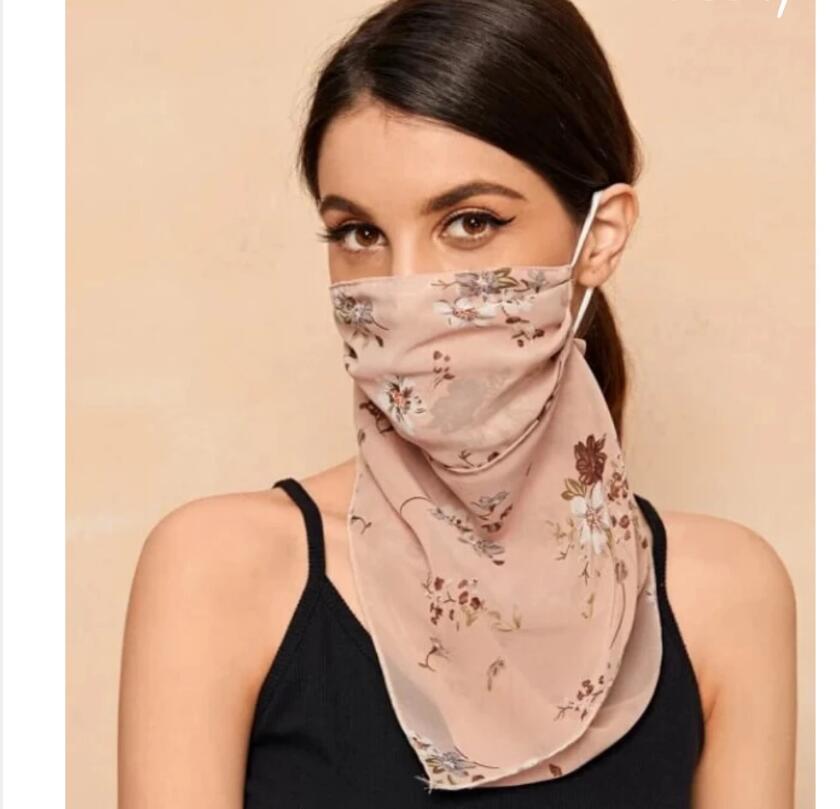 Iris Bloom Lightweight Neck & Face Scarf – Soft Breathable Wrap