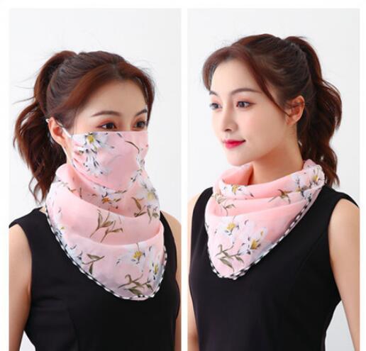 Iris Bloom Lightweight Neck & Face Scarf – Soft Breathable Wrap