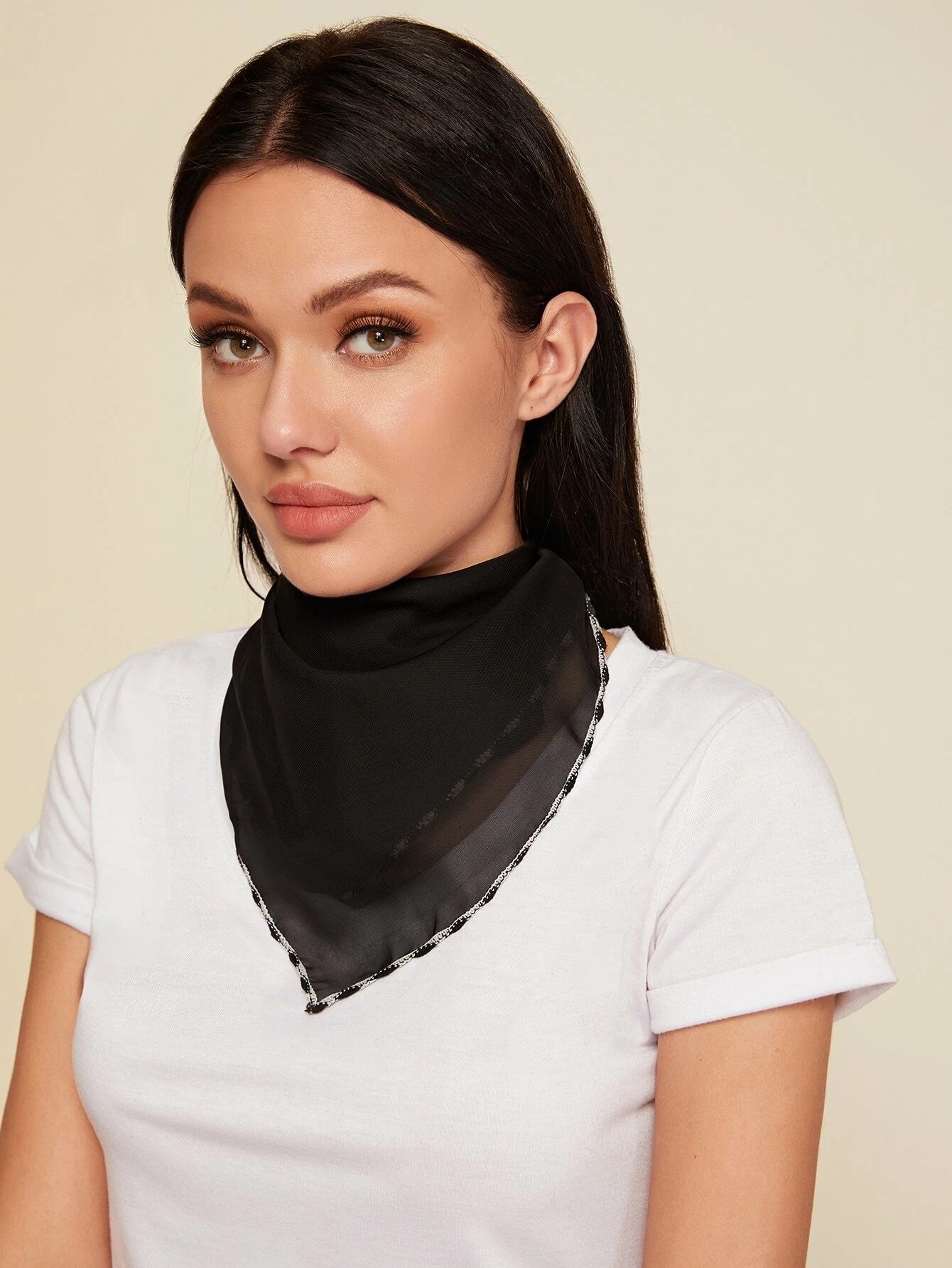 Iris Bloom Lightweight Neck & Face Scarf – Soft Breathable Wrap