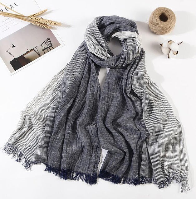 Silk embroidered scarf