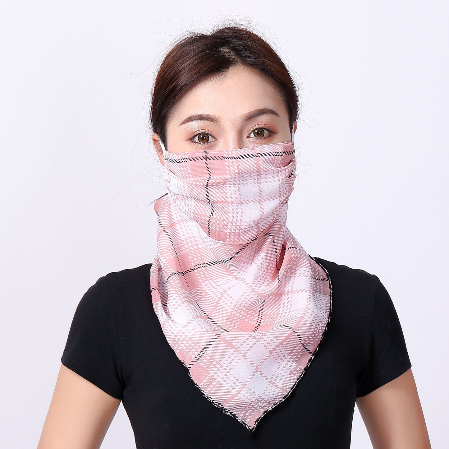 Iris Bloom Lightweight Neck & Face Scarf – Soft Breathable Wrap