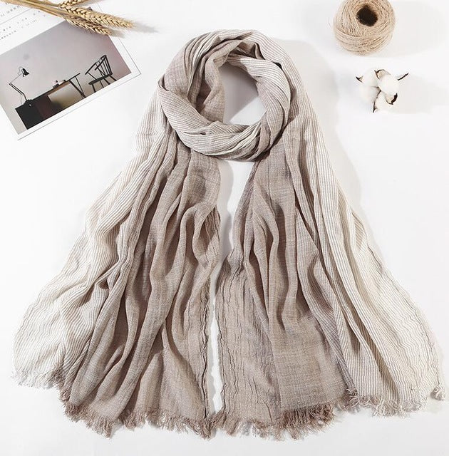 Silk embroidered scarf