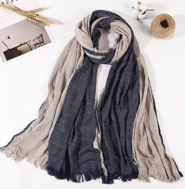 Silk embroidered scarf