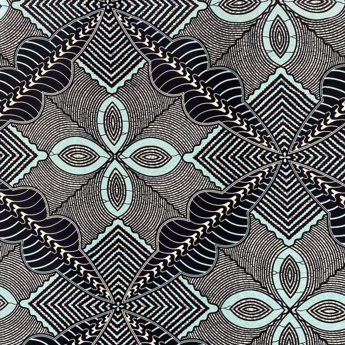 African Print Inaugural Black Triangle Fabric: Embrace empowerment and timeless style with the African Print Inaugural Black Triangle fabric. This striking design features a powerful black and white triangle motif, reminiscent of the iconic inaugural moment it was first worn.