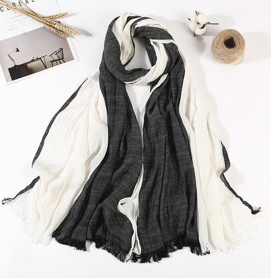 Silk embroidered scarf