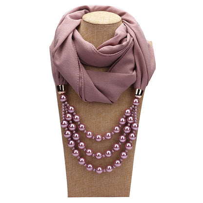Pendant jewelry scarf