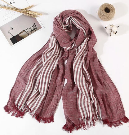 Silk embroidered scarf
