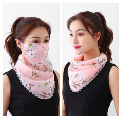 Iris Bloom Lightweight Neck & Face Scarf – Soft Breathable Wrap