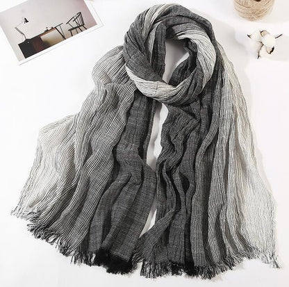 Silk embroidered scarf