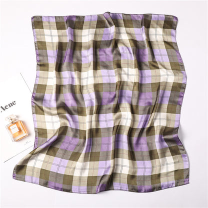 Colorful plaid scarf