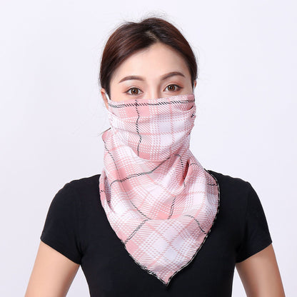 Iris Bloom Lightweight Neck & Face Scarf – Soft Breathable Wrap