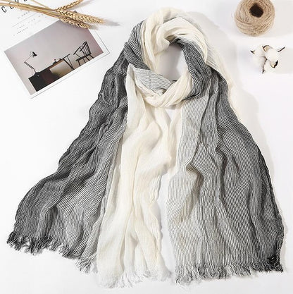 Silk embroidered scarf