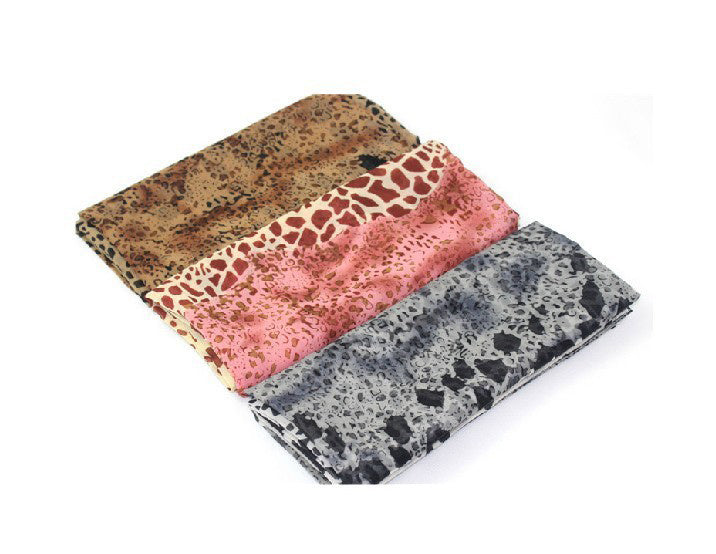 Silk Leopard scarf shawl