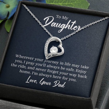 This Sparkling Heart Necklace for Daughters, adorned with crystals, is an ideal gift from a father. Let it symbolize your unbreakable bond and love for your daughter.