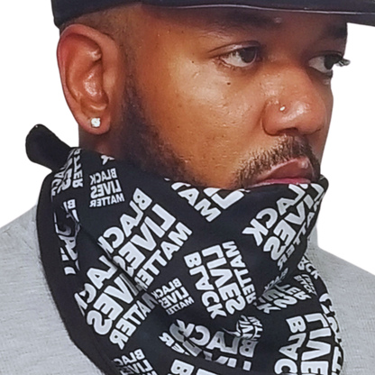 Look chic and stay safe with the Panda Scarf &amp; Mask Black. Crafted with three layers of protection, this face mask is constructed with Black Lives Matter fabric. This stylish and socially-aware accessory boasts adjustable ear straps, a replaceable filter pocket, and a form-fitting nose bridge for the ultimate comfort and protection.