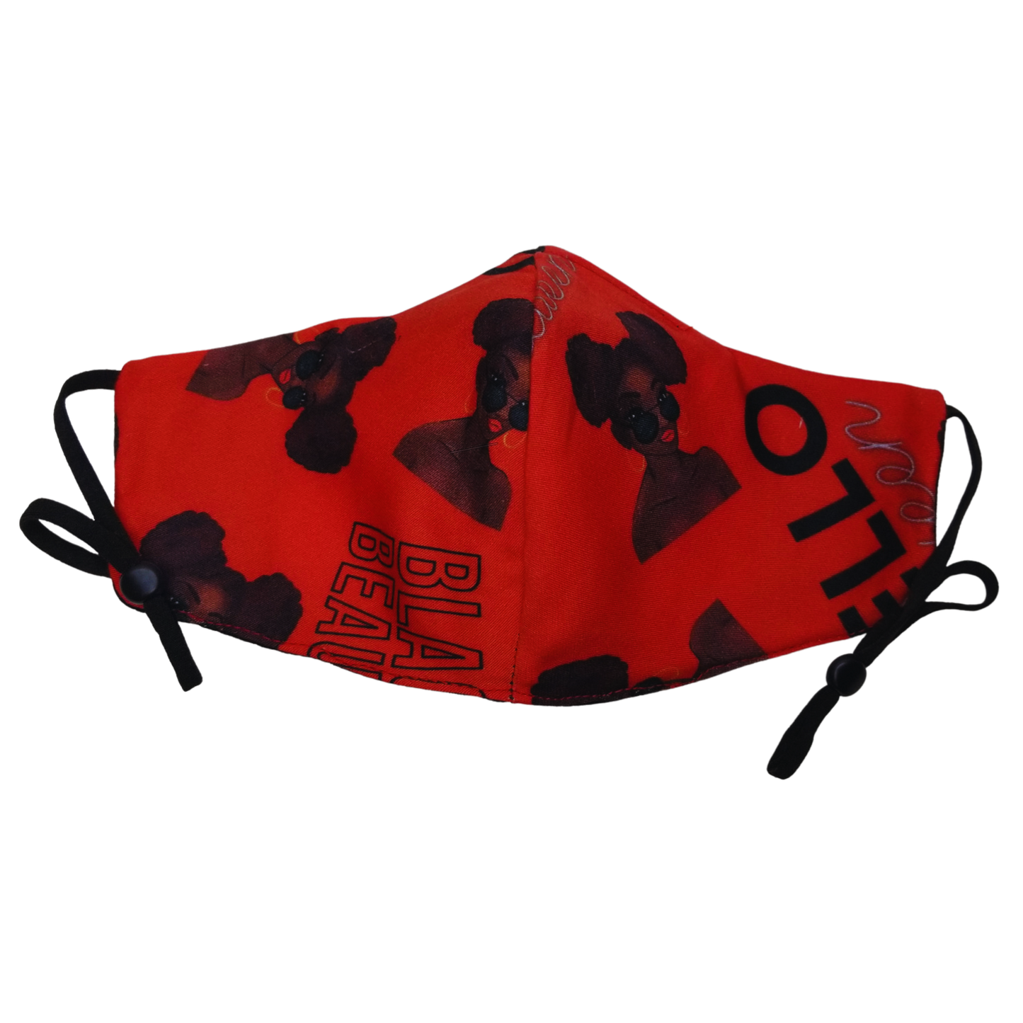 The Red Queen Print a hand-crafted marvel, seamlessly blending fashion and safety. This stunning design features the silhouette of a woman's face, making it a powerful statement piece. But beyond its beauty, the fabric is a functional wonder.