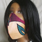 PP1 Panda Scarf & Mask African Print - Tang'e Pink "One of a kind"