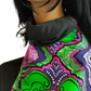 GG1 Panda Scarf and Mask African Print Green